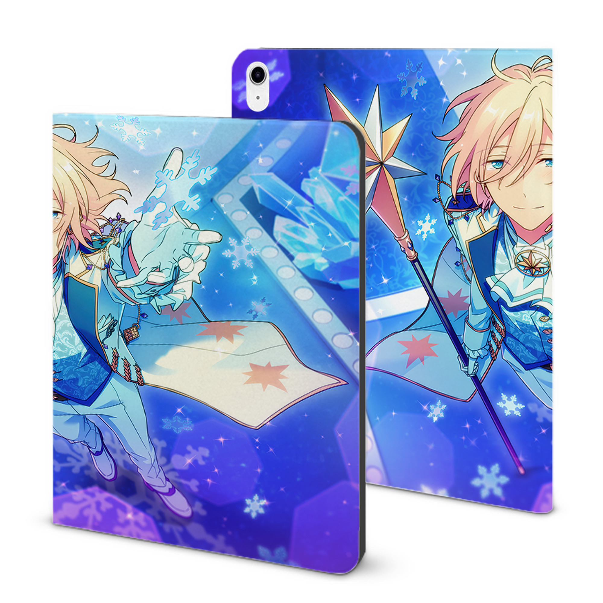 （画像用） あんさんぶるスターズ! Ensemble Stars IPad ケース ブック型 PUレザー TPU 耐衝撃 軽量 薄型 ペン収納なし 全面保護 IPad 各モデル対応